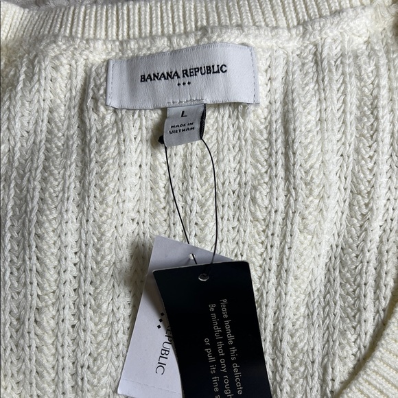 Banana Republic Cream Ribbed Knit Dress - Picture 3 of 7